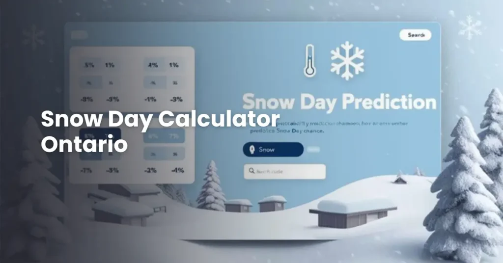 Snow Day Calculator Ontario