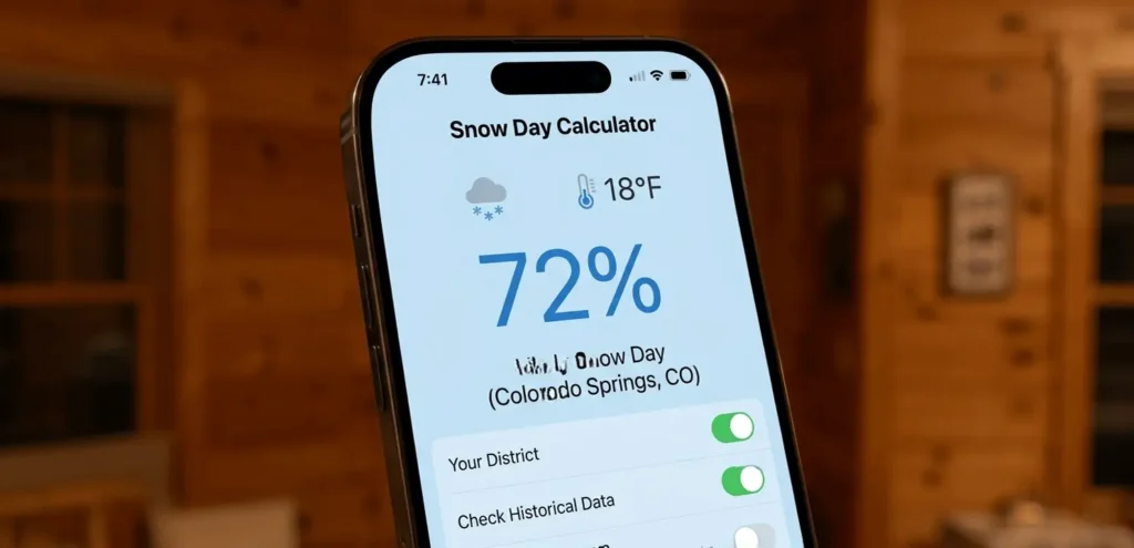 Snow Day Calculator For Colorado Springs